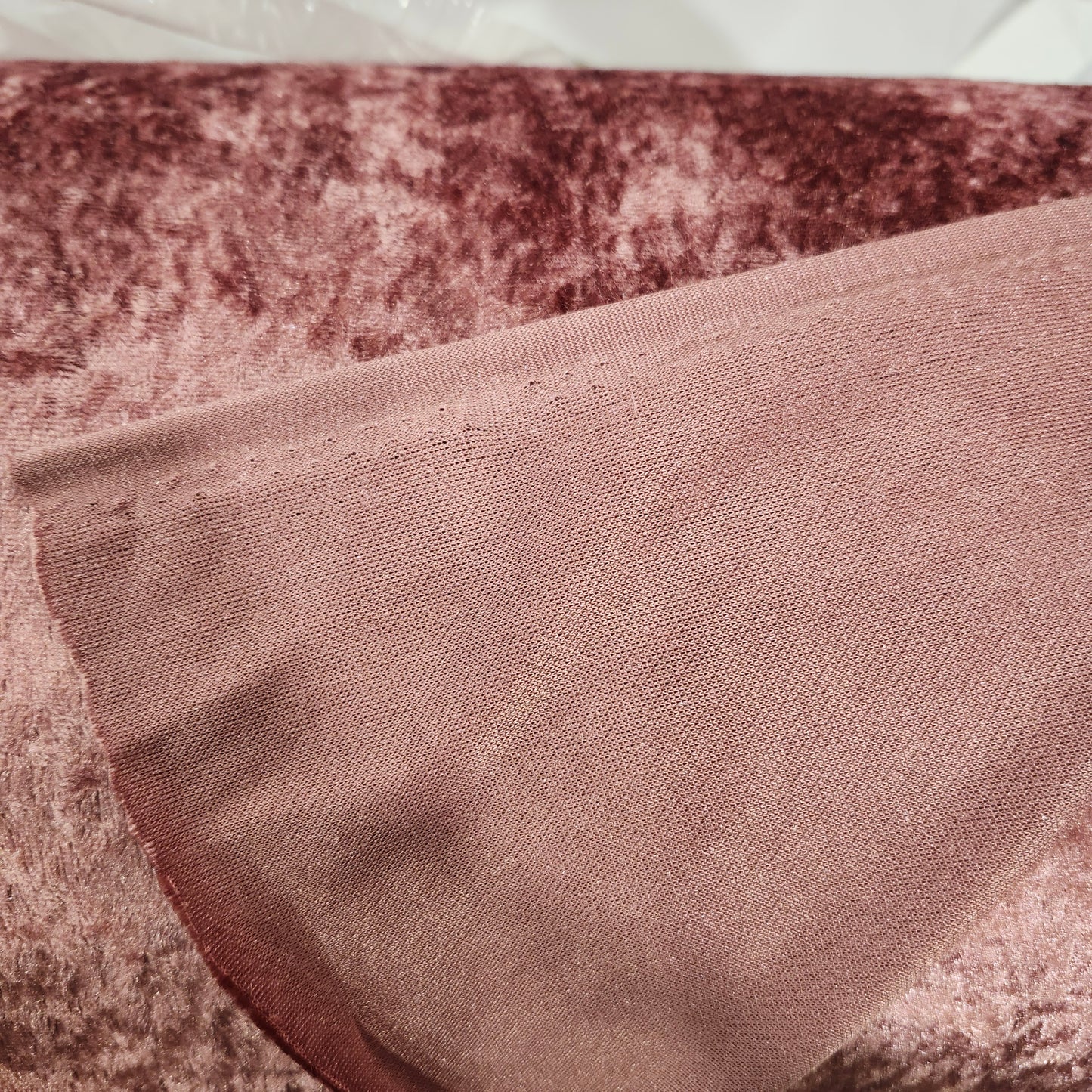 Velour (stretch velvet) Dusty rose