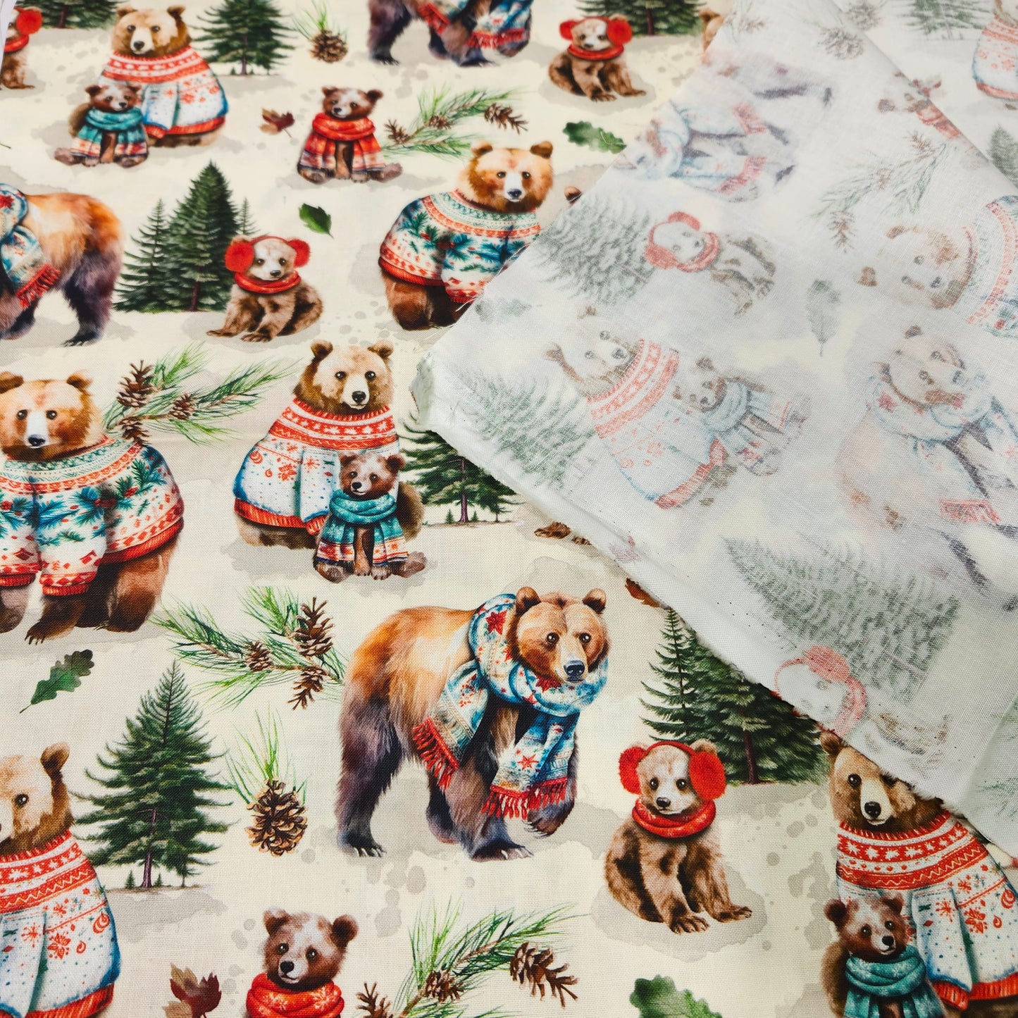 Cotton, Merry Beary, Cream