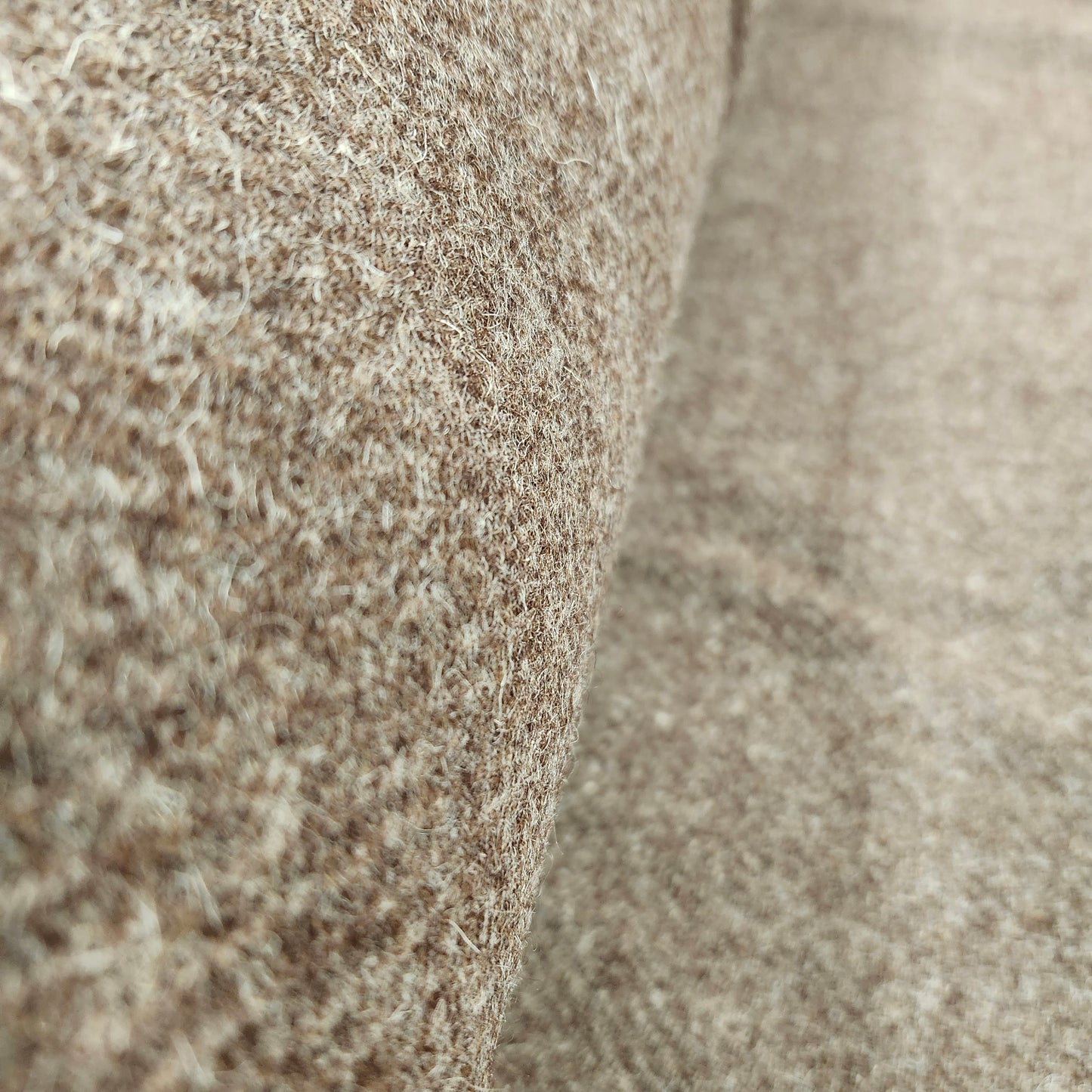 Melton Wool, Brown, Fire retardant