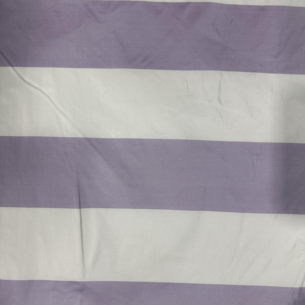 100% silk striped fabric in purple and white for apparel and formal wear