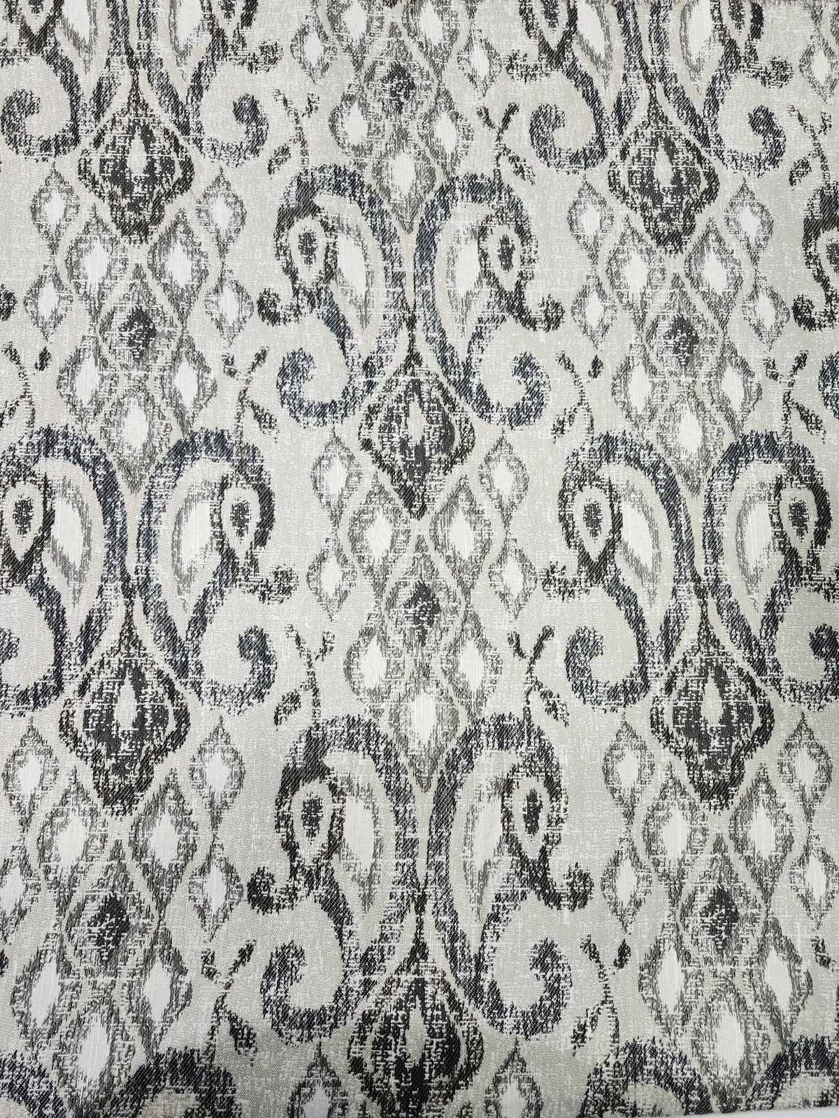 Wool blend Melton damask pattern upholstery fabric with a soft brushed finish for furniture and home décor