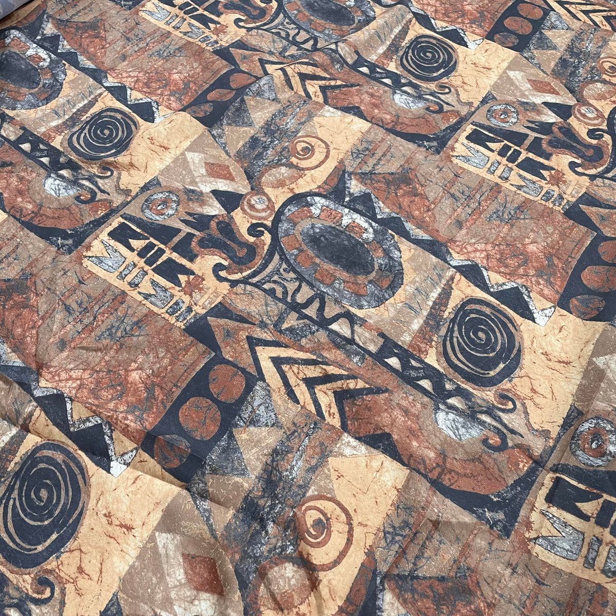 Polyester fabric with a contemporary abstract printed pattern