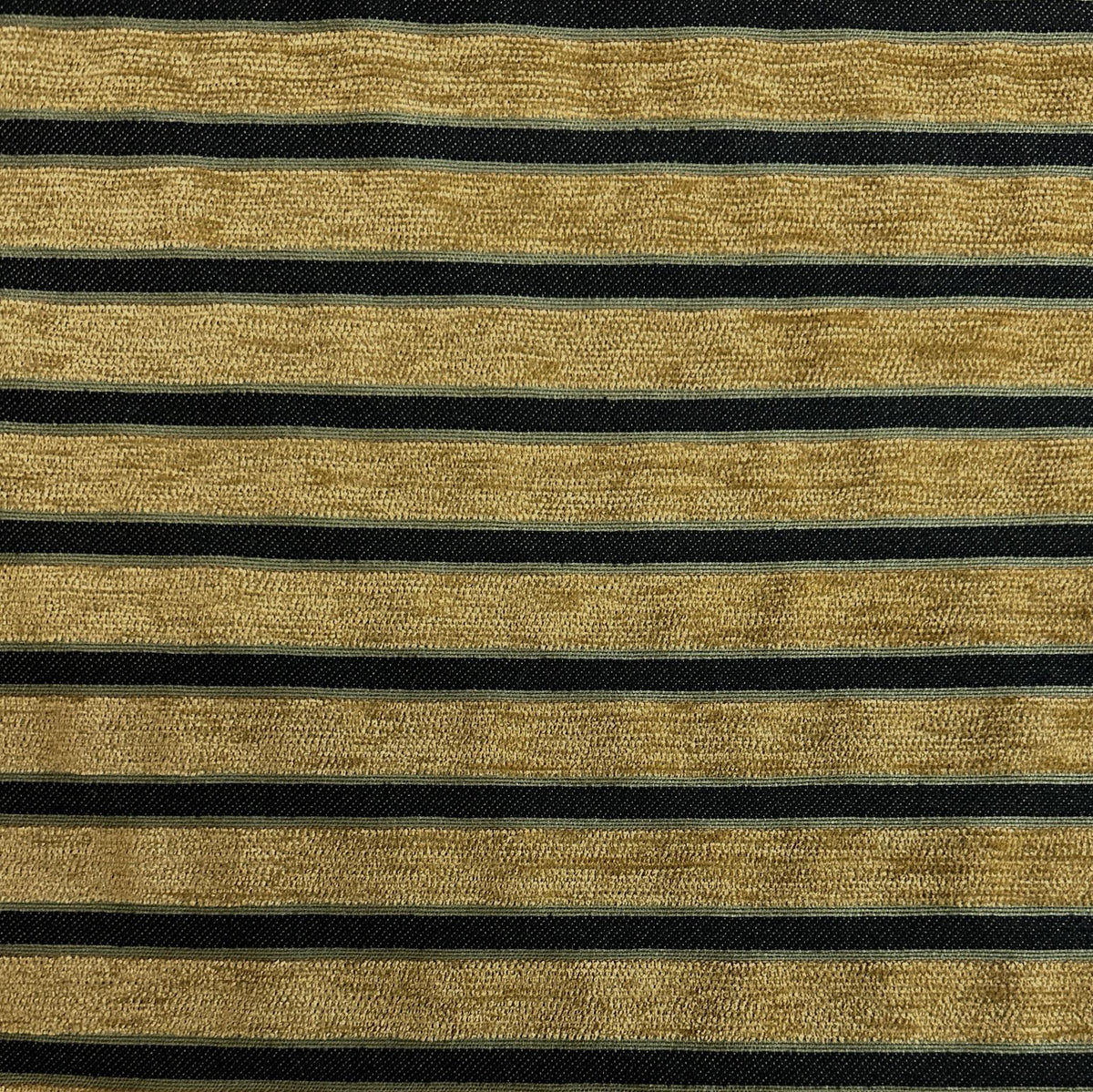 Brown striped polyester upholstery fabric for furniture and home décor