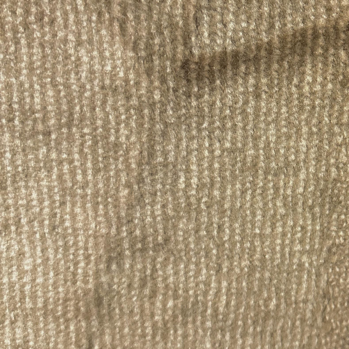 Brown polyester upholstery velvet fabric with a soft textured surface