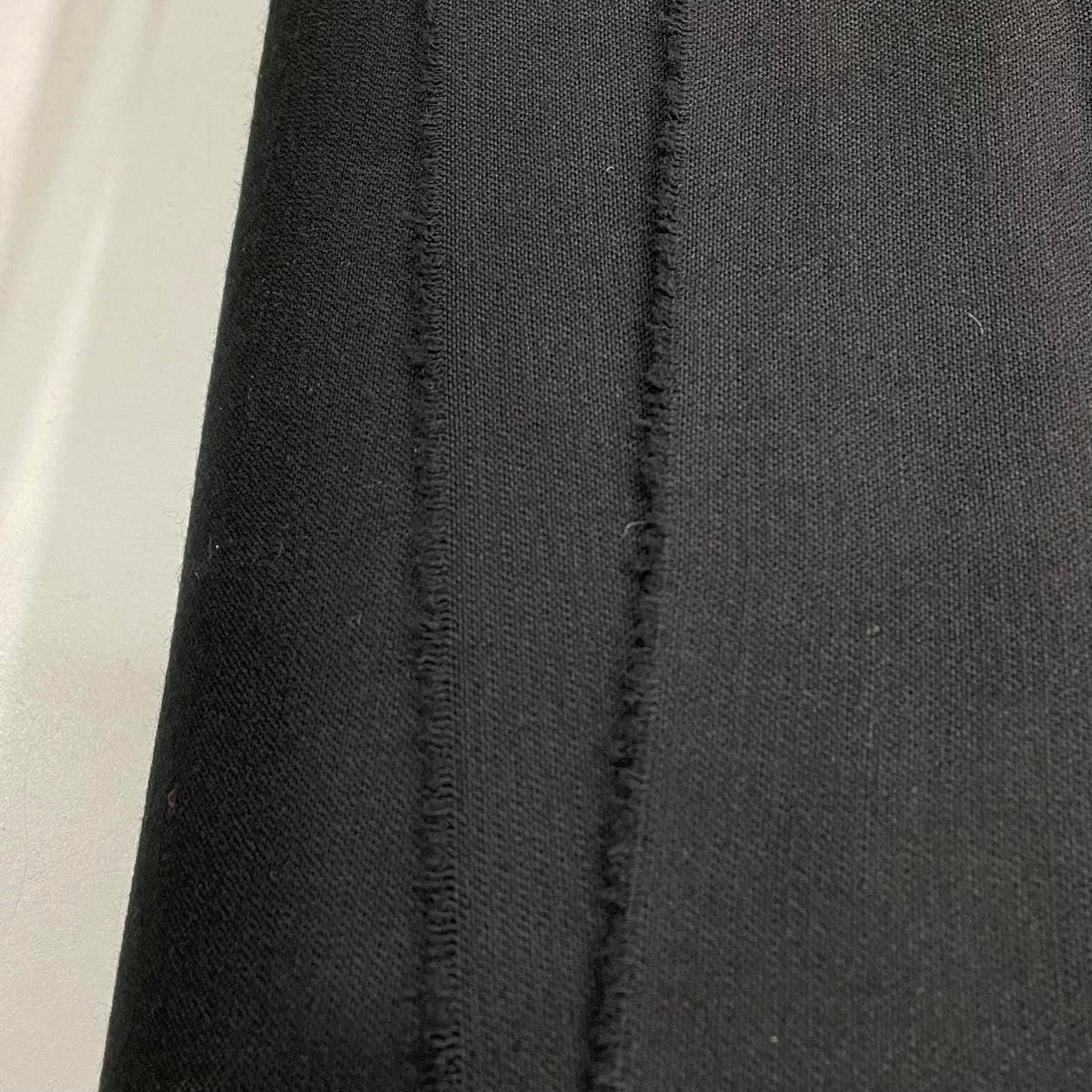 Black fire retardant 100% wool fabric for apparel and light upholstery