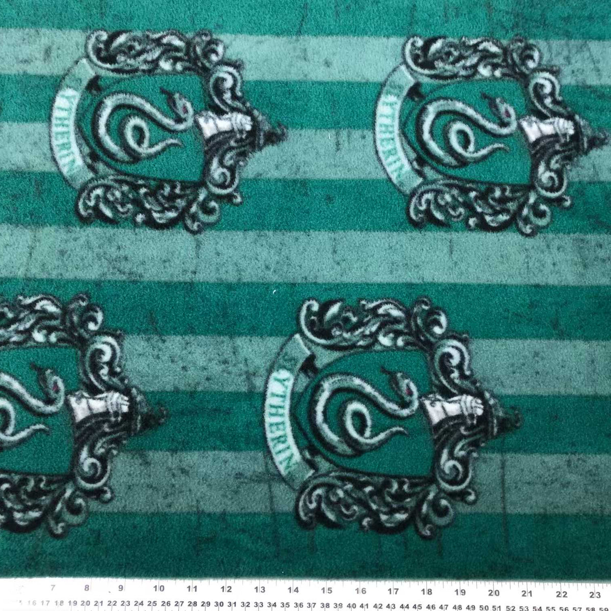Fleece Harry Potter Slytherin Fabric Green