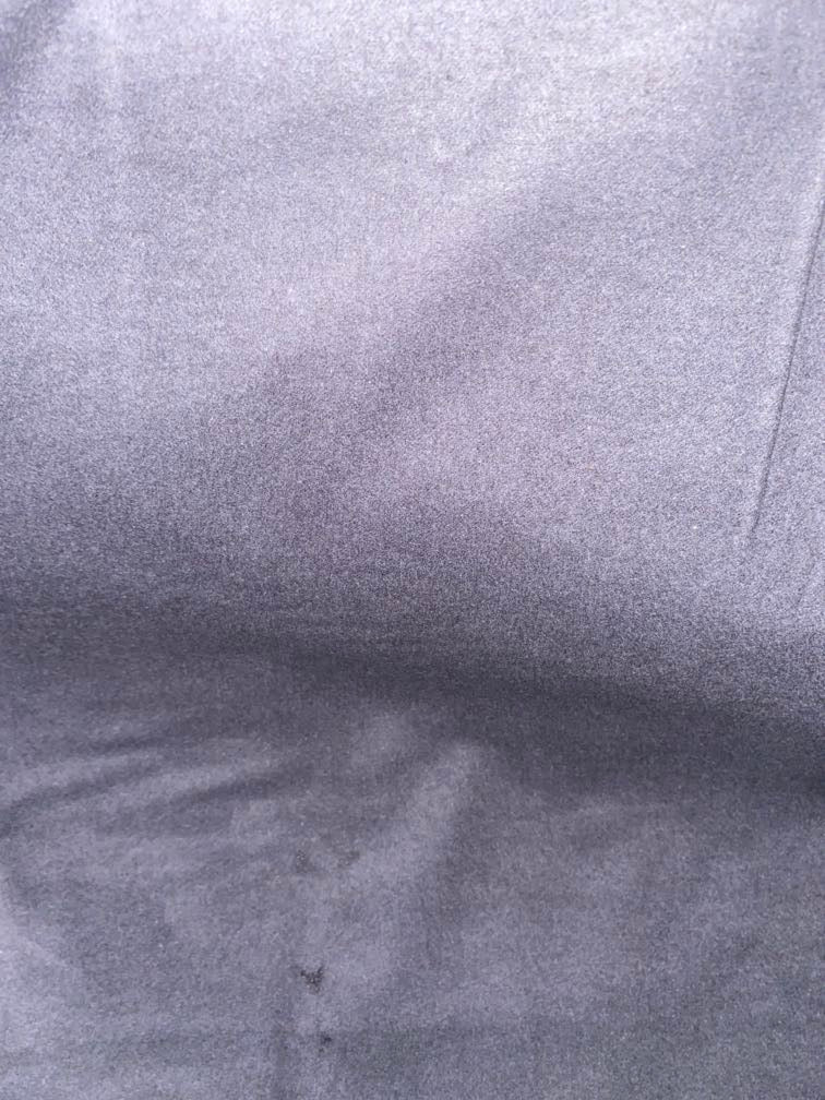 Solid dark grey cotton flannel fabric with a soft, smooth flannelette surface