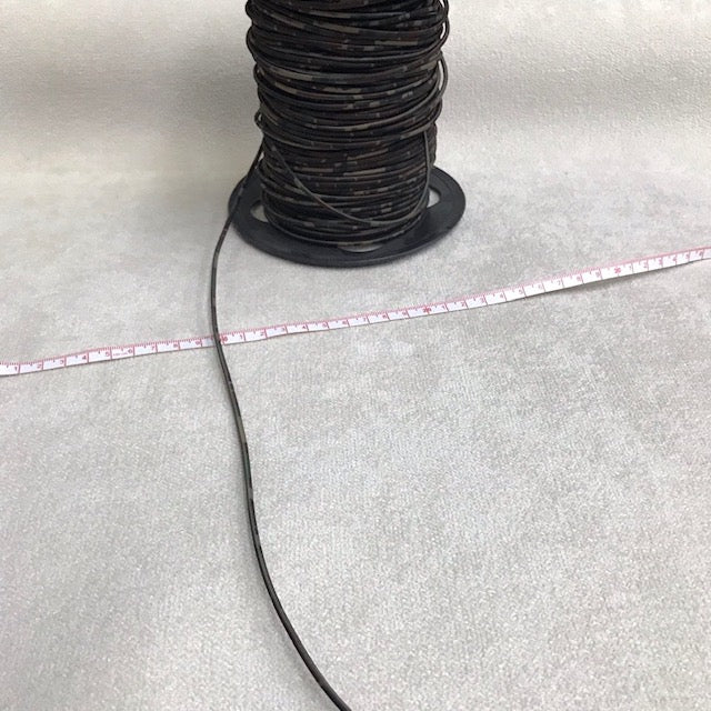 3 mm camouflage elastic cord trim in beige, brown and green tones