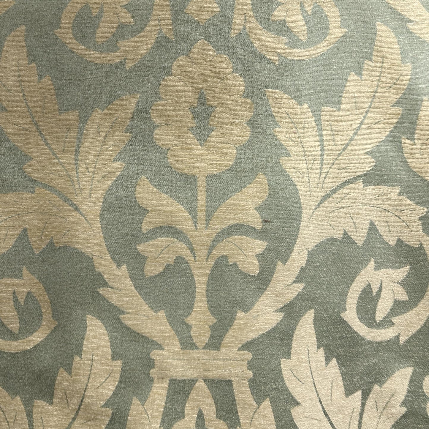 Emerald green floral damask upholstery fabric for furniture and home décor