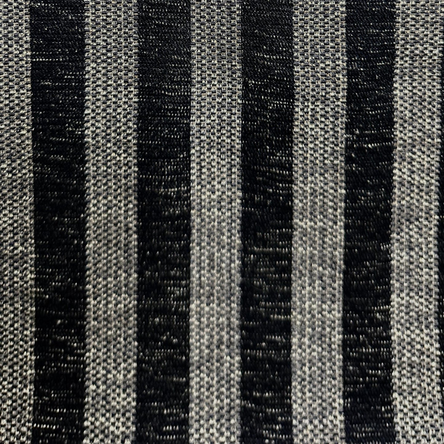 Black and grey upholstery fabric with striped line pattern for furniture and home décor