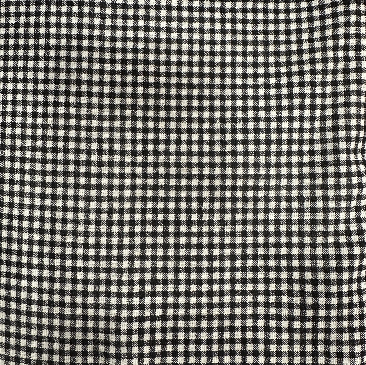 Extra-wide 100% cotton gingham fabric with a classic checker pattern