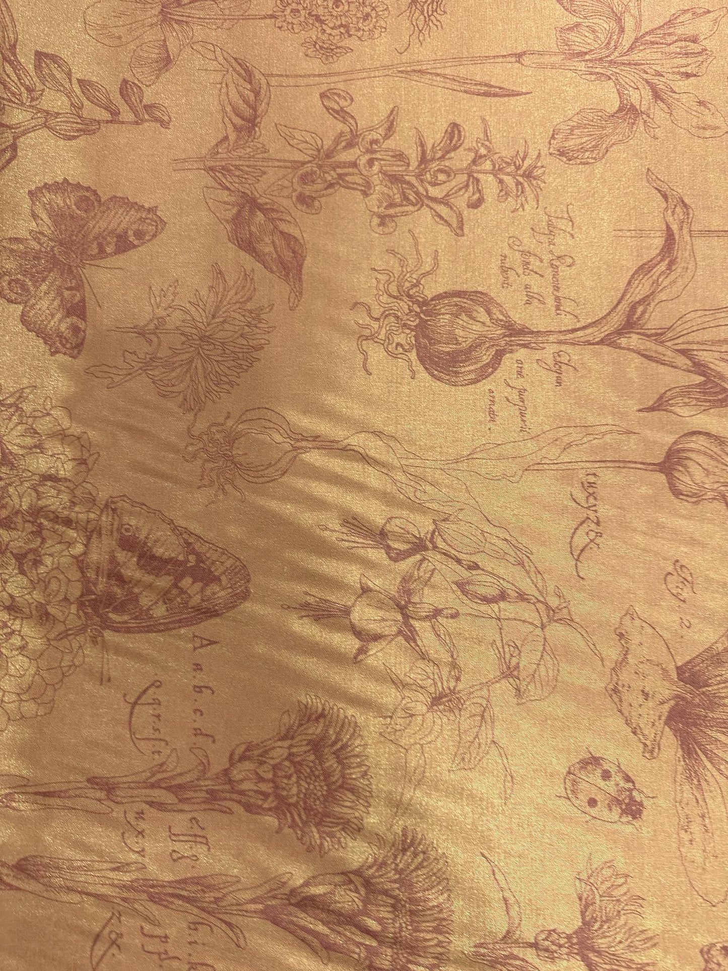 100% Silk, Flora and Fauna Gradient