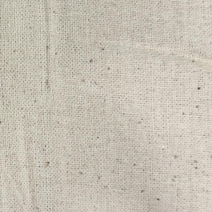 Beige 100% cotton muslin fabric with a solid natural woven appearance