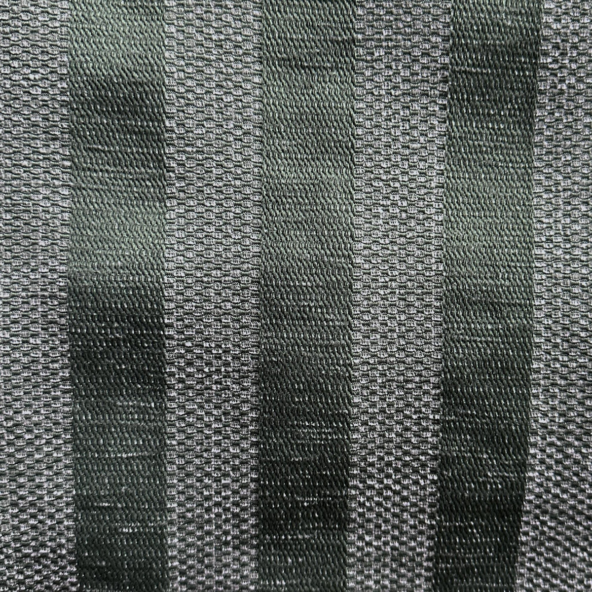 Green polyester upholstery fabric with striped line pattern for furniture and home décor