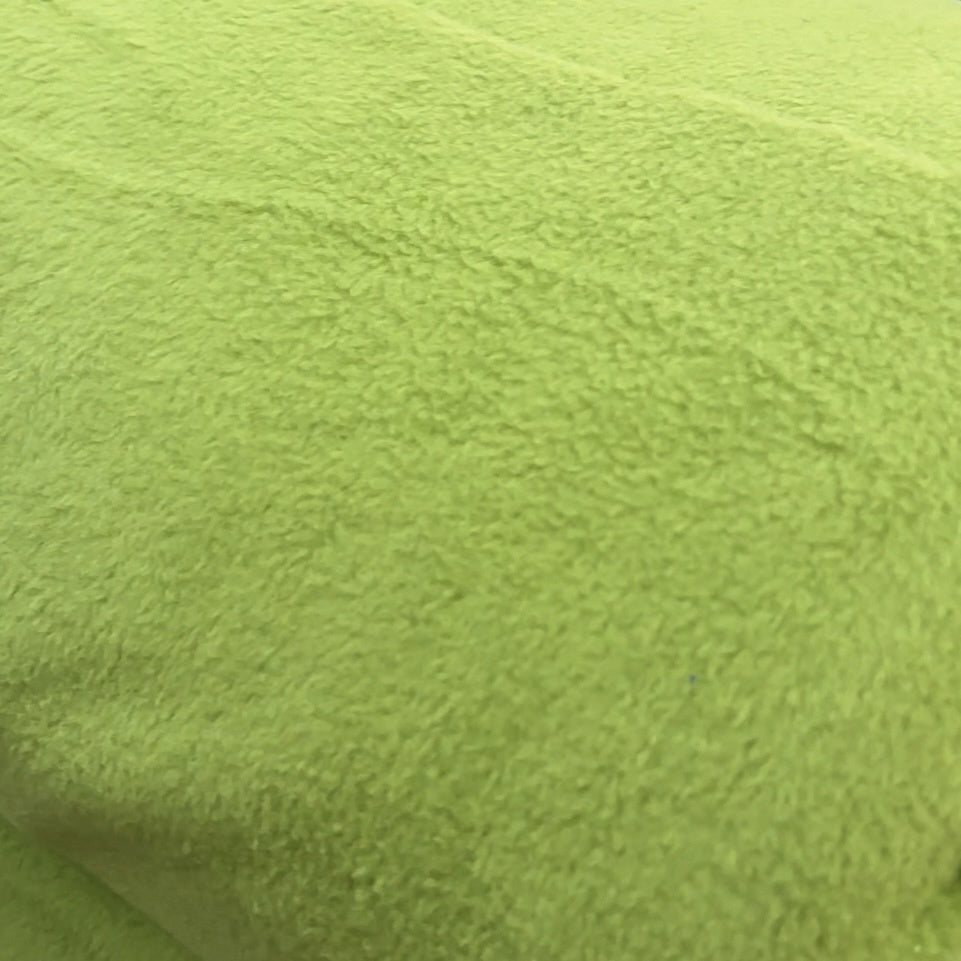Polyester fleece fabric with a soft brushed finish for blankets, apparel, and crafts