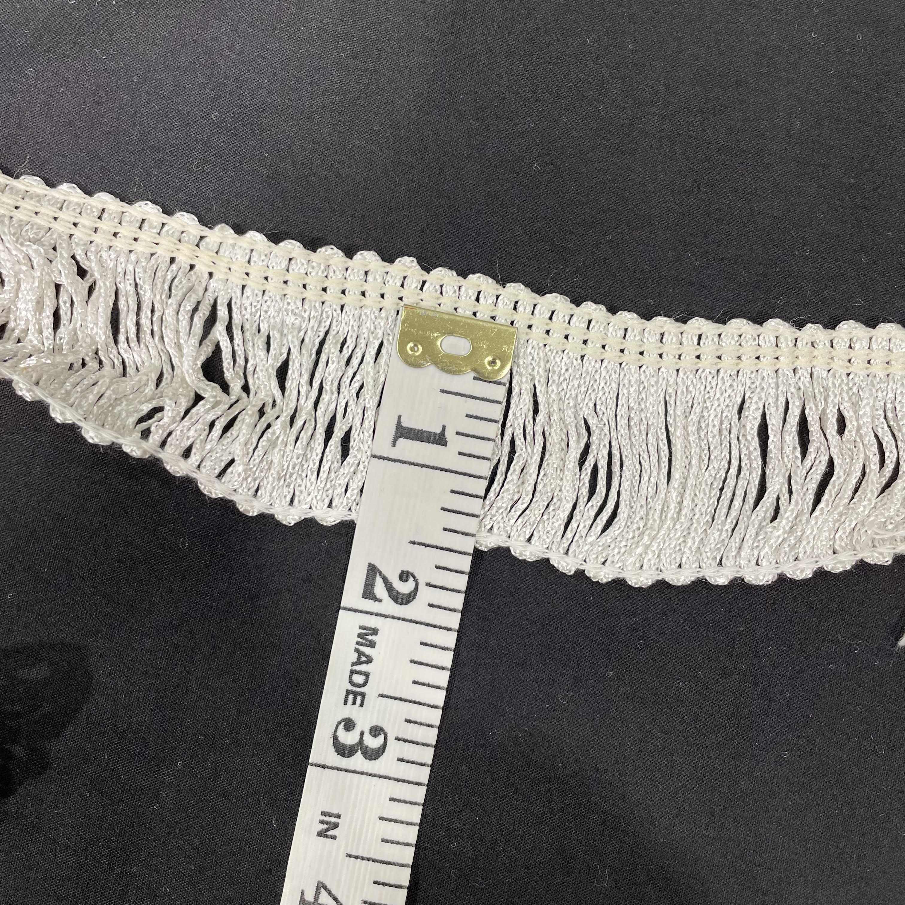 1.5 Inch Extra Short Fringe Cream