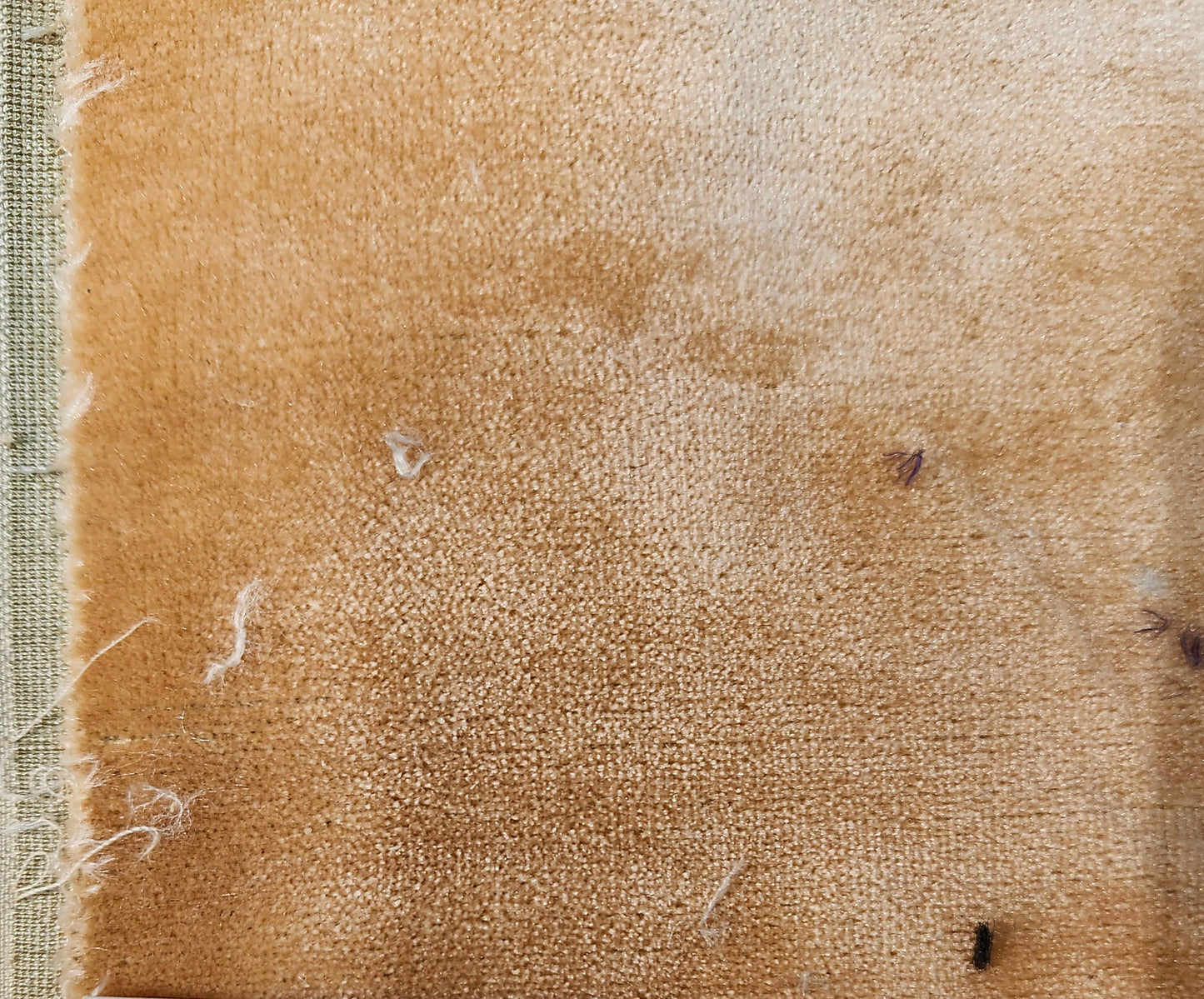100% Silk Velvet Fabric Marmalade