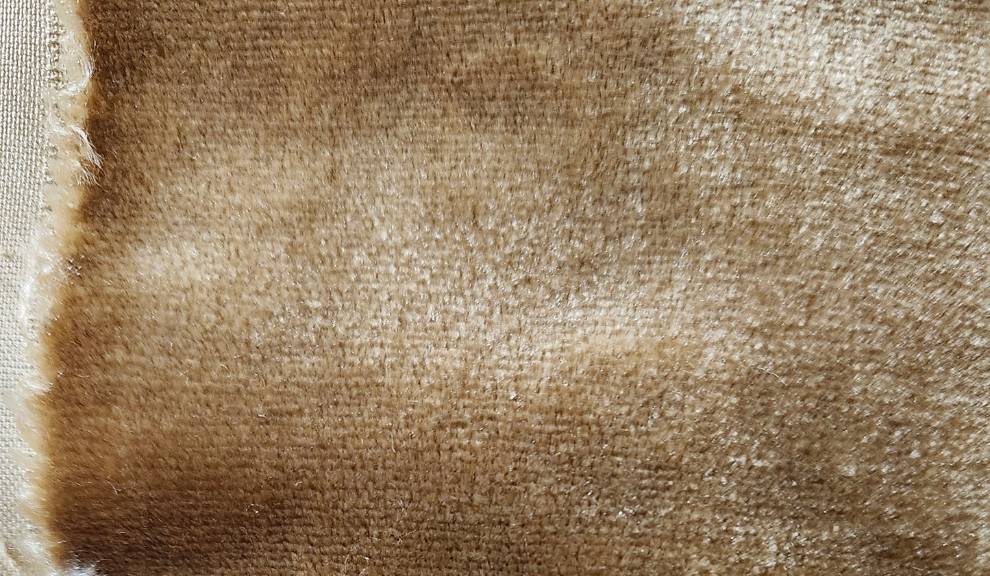 100% Silk Velvet Fabric Gold