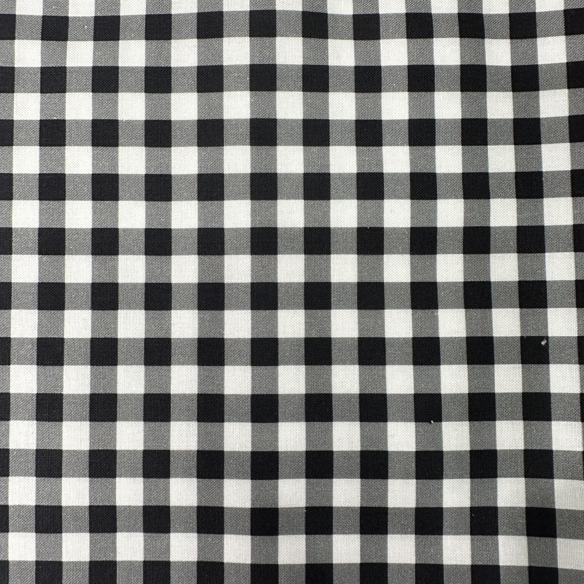 Cotton Checkers Black & White