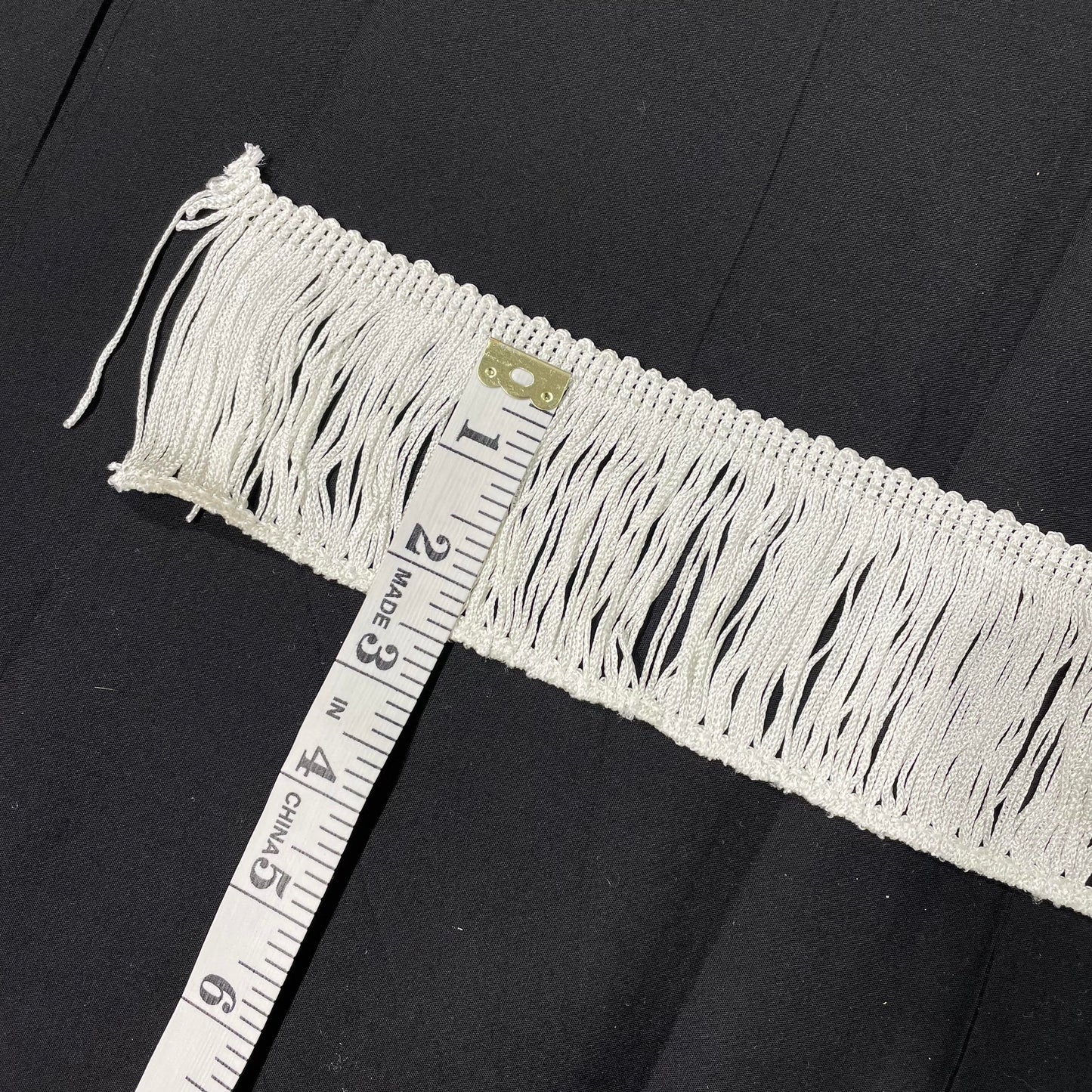 2.5 Inch Short Fringe Cream