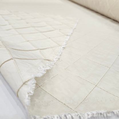 Taffeta, Diamond Pattern, Ivory