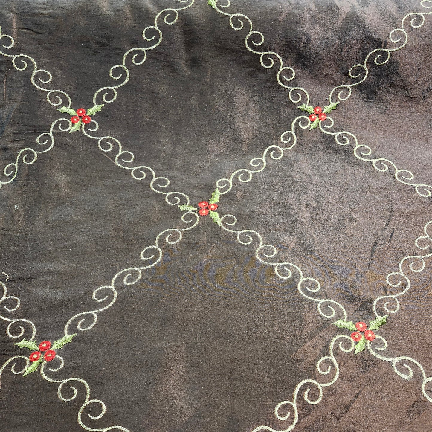 Taffeta, pattern, brown
