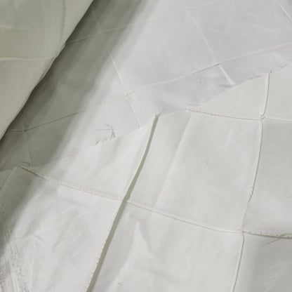 Taffeta, Diamond Pattern, White