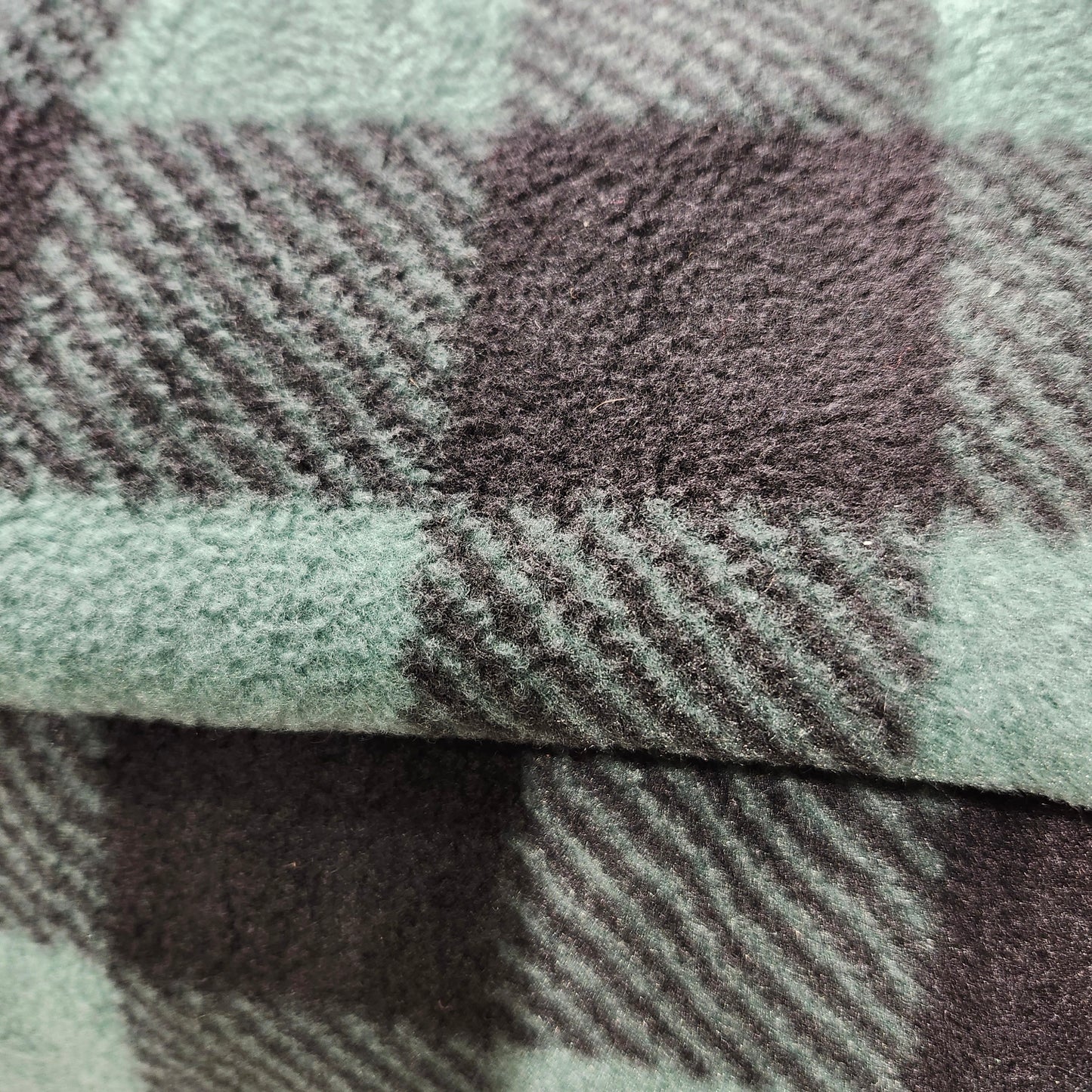Fleece plaid, Green
