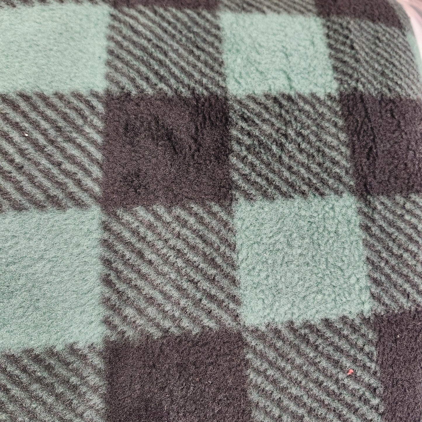 Fleece plaid, Green
