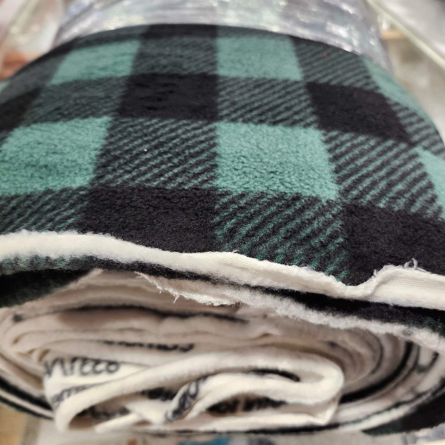 Fleece plaid, Green