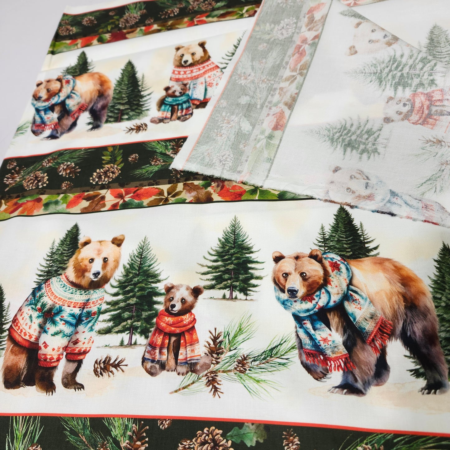 Cotton, Merry Beary, Stripe