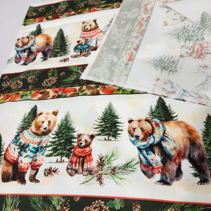 Cotton, Merry Beary, Stripe