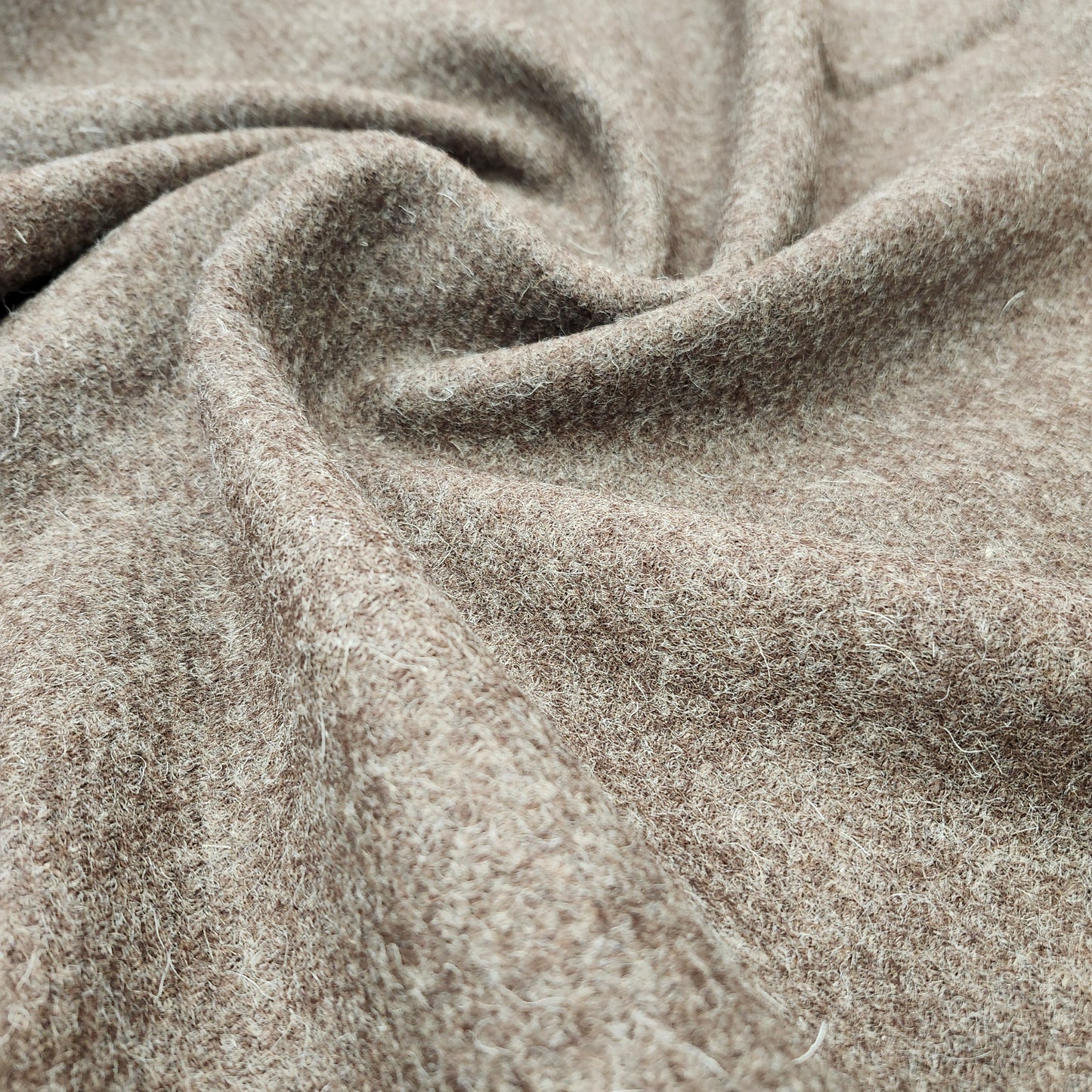 Melton Wool, Brown, Fire retardant