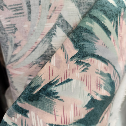 Solid polycotton fabric with a smooth woven texture for drapery, apparel, and home décor