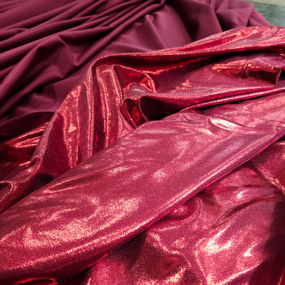 Shiny stretch fabric