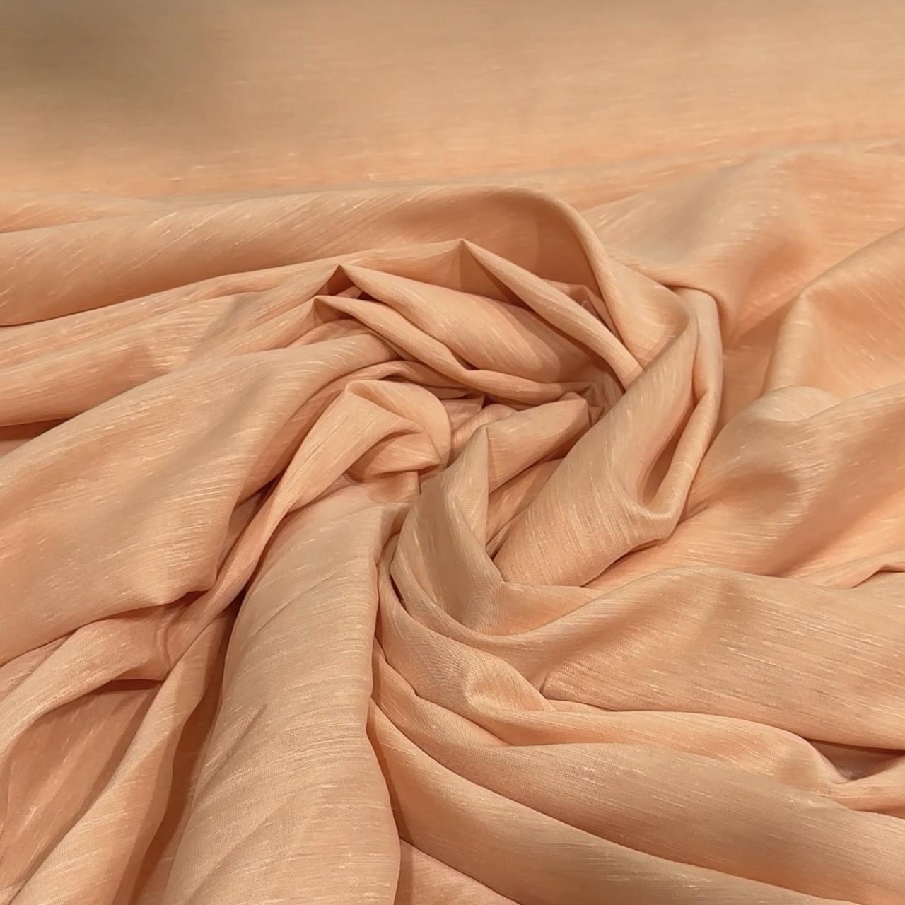 Sheer Wide Width Chalet Linen Powder Peach