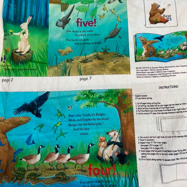 Cotton Book Pages