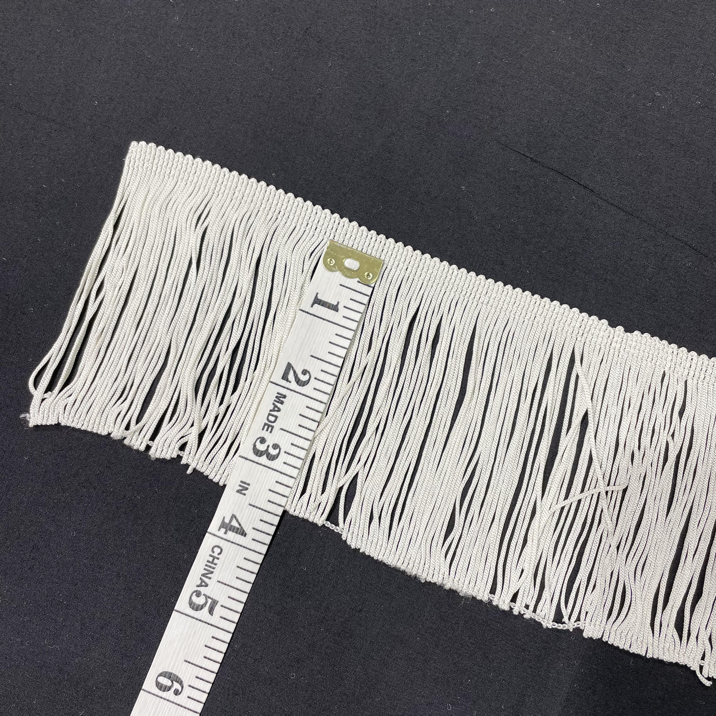 3.5 Inch Short Fringe Cream