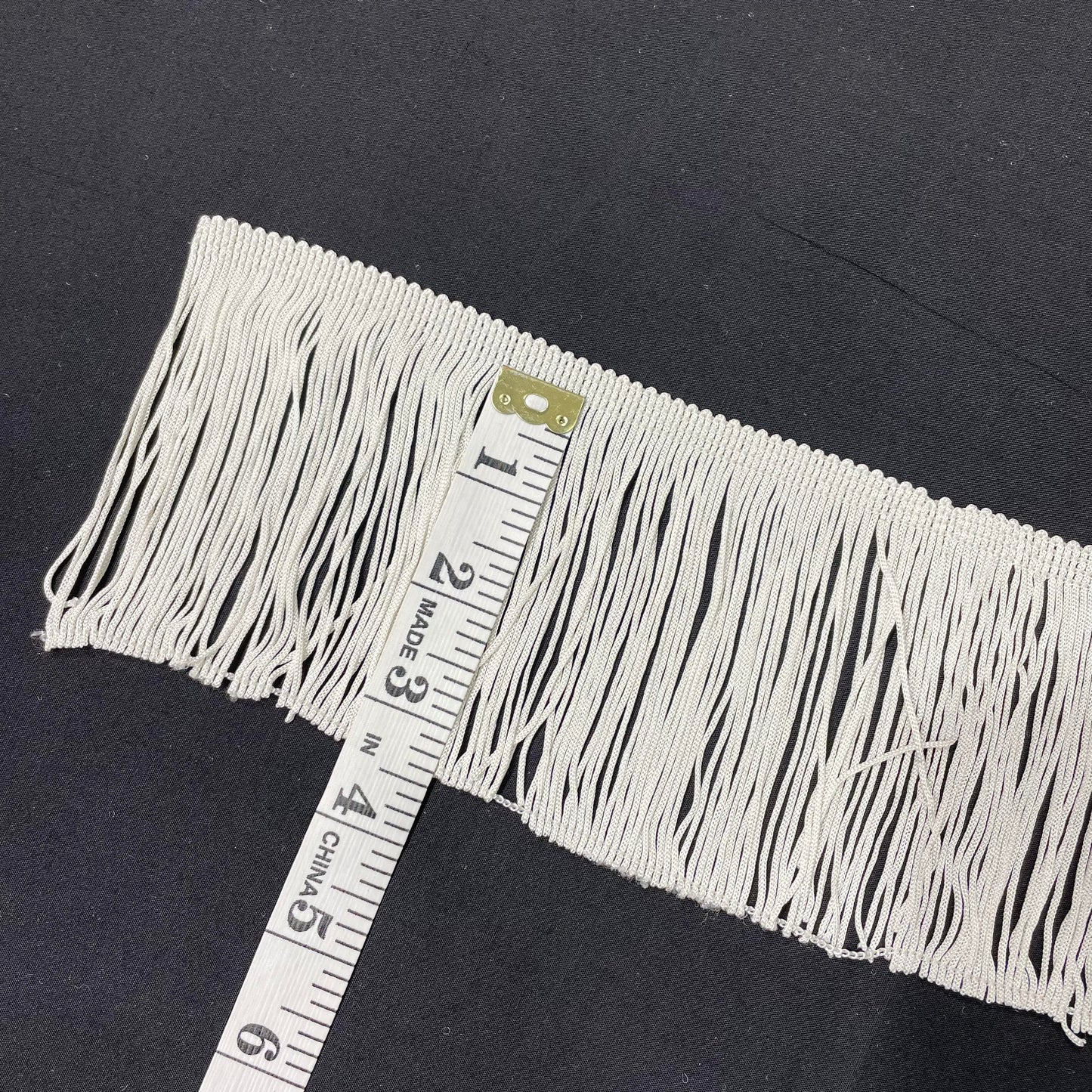 3.5 Inch Short Fringe Cream