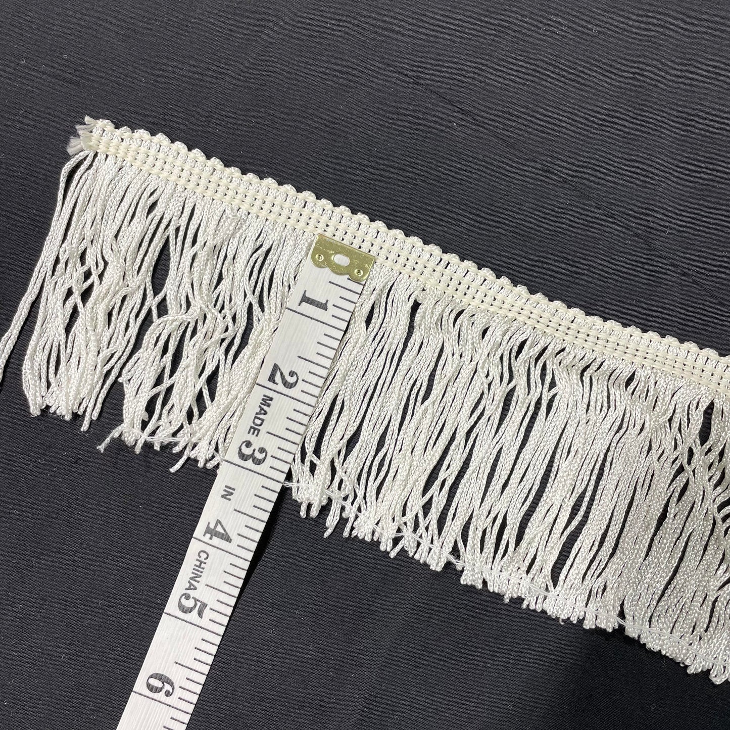 3 Inch Short Fringe Cream