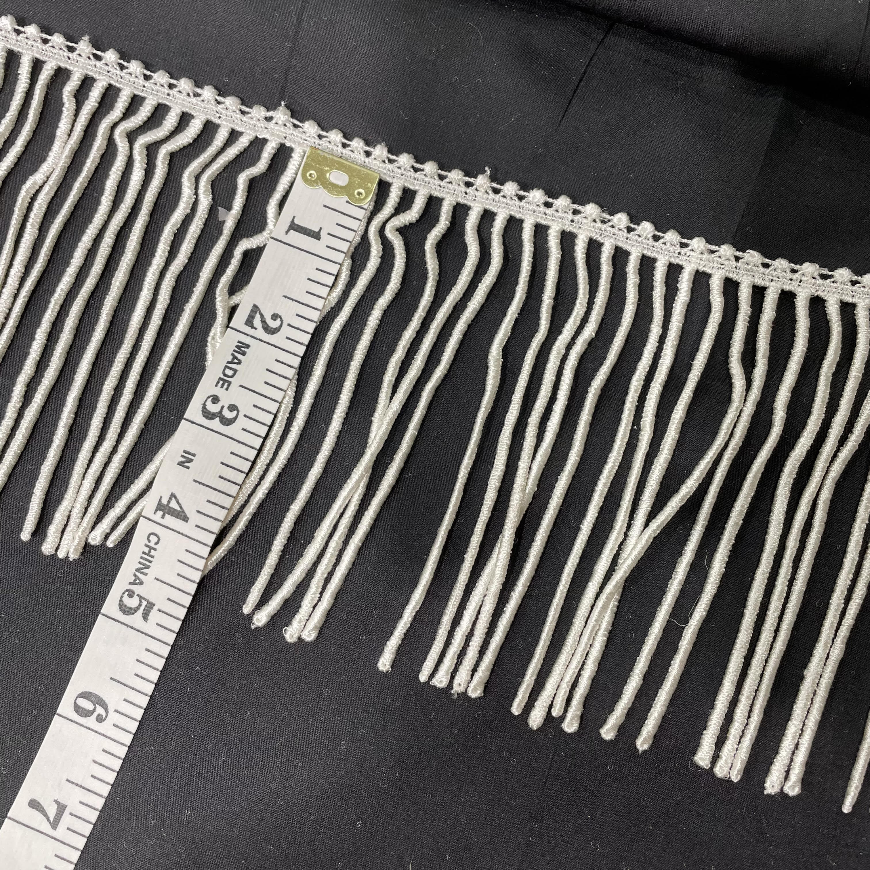 4.5 Inch Short Fringe Cream