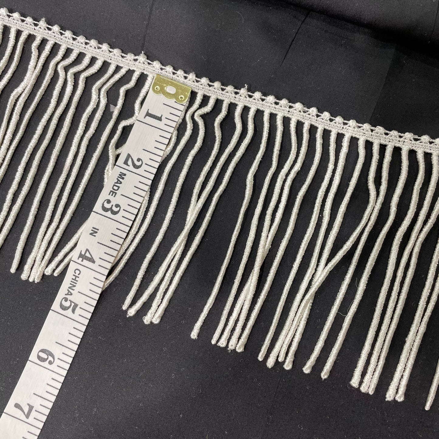 4.5 Inch Short Fringe Cream