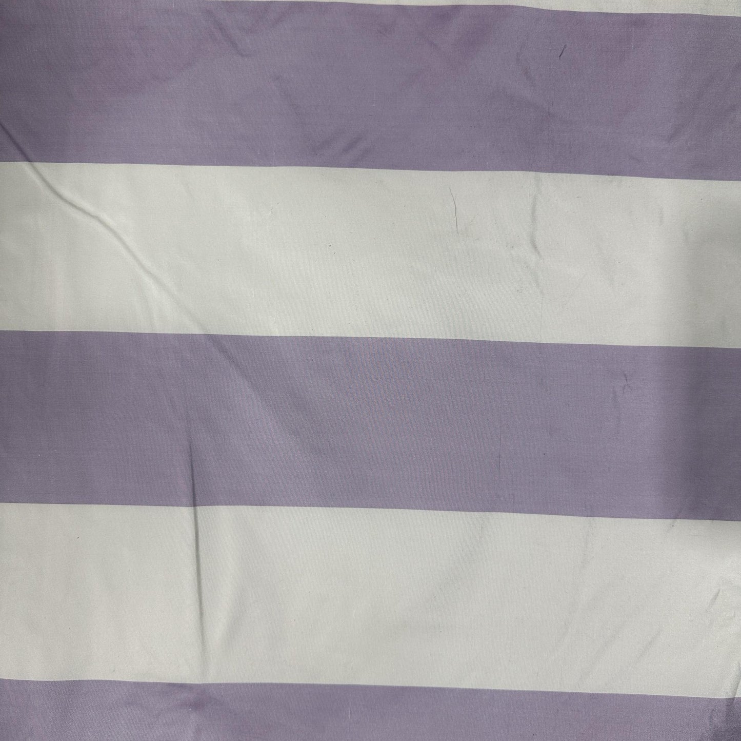 100% Silk Purple Stripes on White