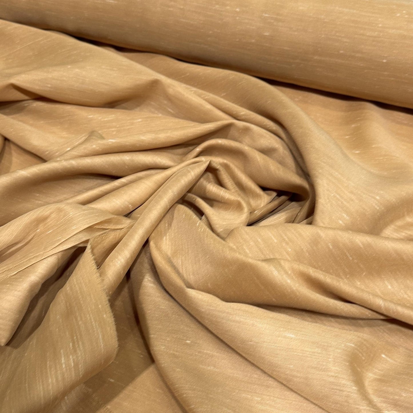 Sheer Wide Width Chalet Linen Camel