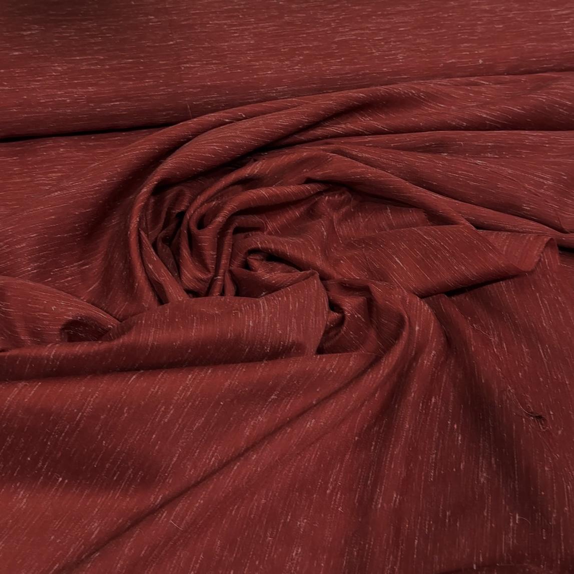 Sheer Wide Width Chalet Linen Claret Red