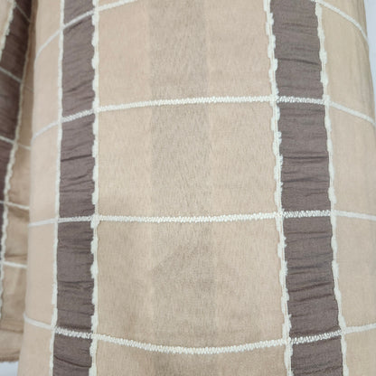 Wide Cream Drapery