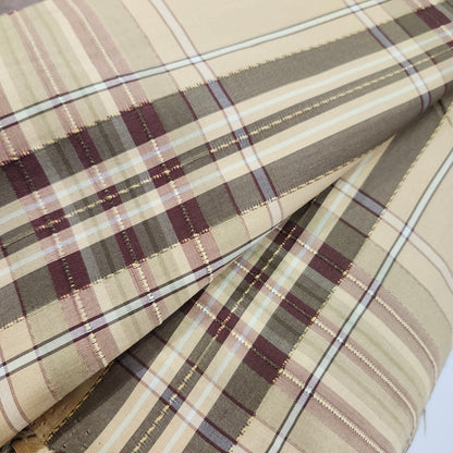 Wide Beige Green Drapery