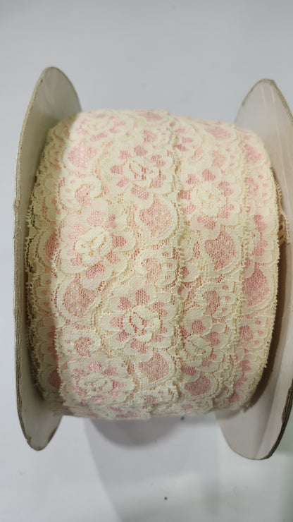 Pink\Ivory Lace