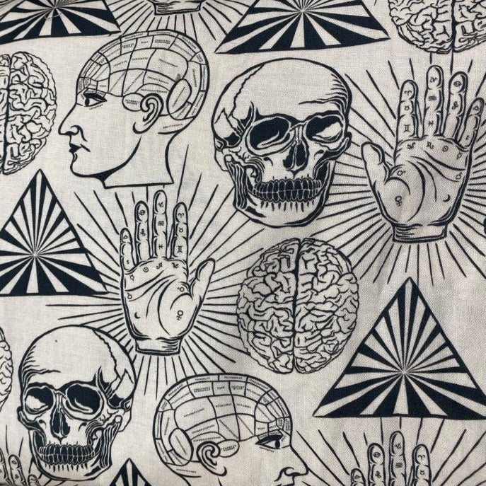 Cotton Brain Skull Hand