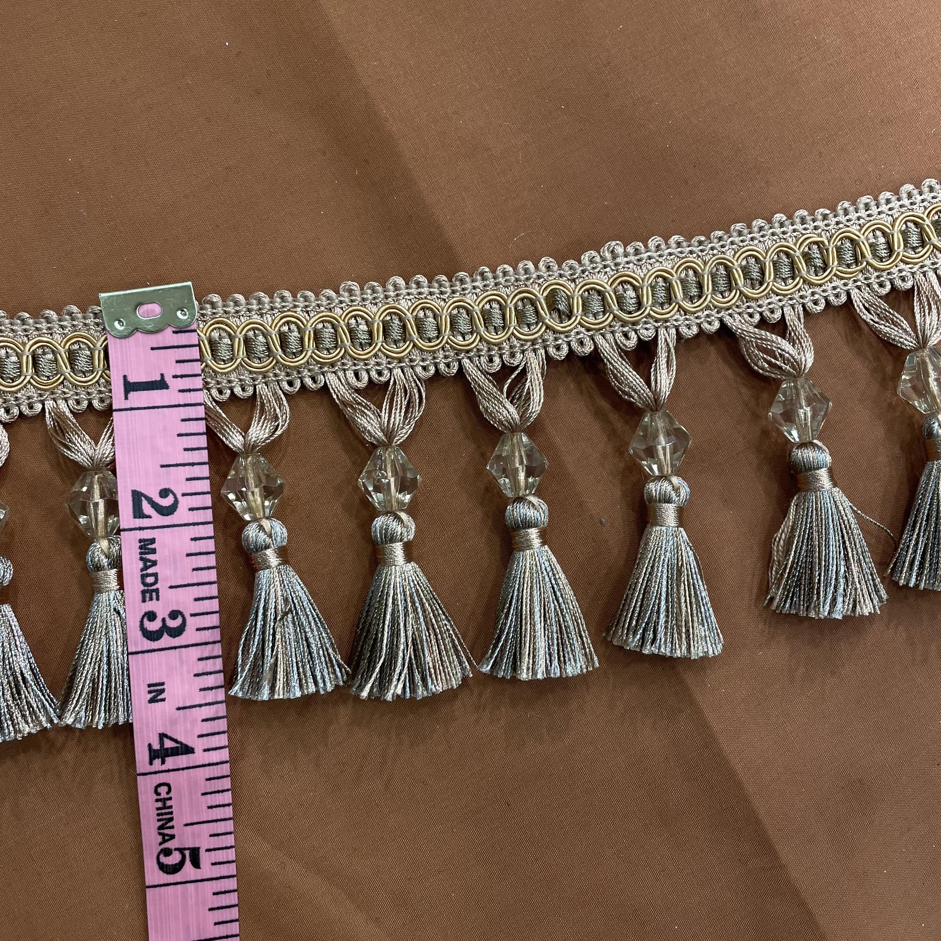 3.5 Inch Upholstery Tassel With Beads